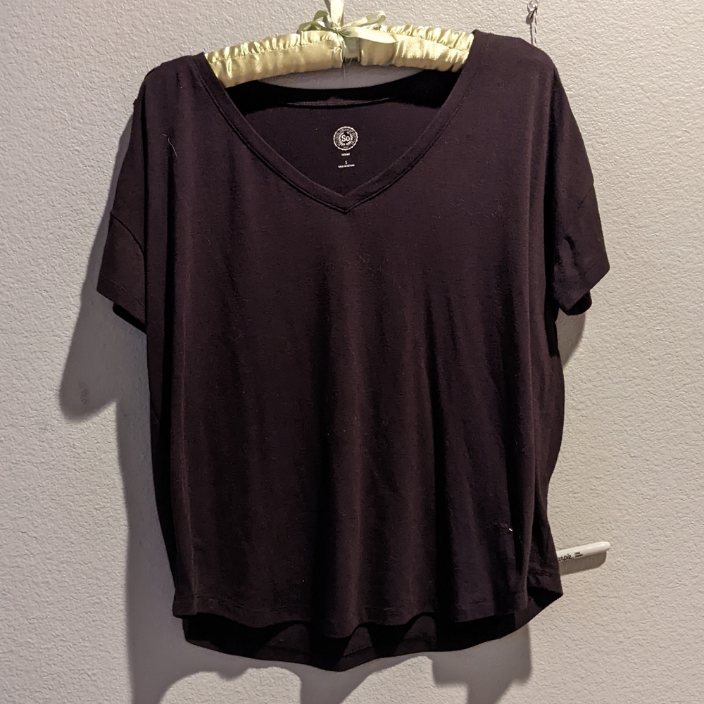 Black V-Neck T-shirt